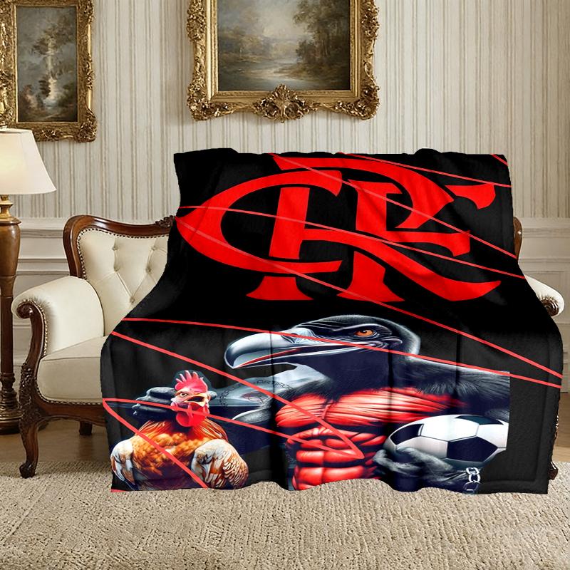 1pc Comfortable Home Print Throw Blanket, Rangers FC Blanket For Bed and Sofa Use, Special Present For Family