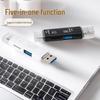 Portable Multi-function OTG Card Reader: TF/microSD, USB, V8, and Type-C Converter for Phones and Cameras