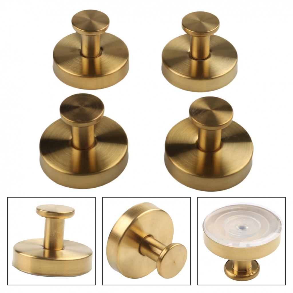 Convenient 4-Pack Stainless Steel Hooks Suction Cup Hooks