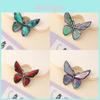 Vintage Butterfly Shell Brooch Pin With Dual Use For Fashion Accessories Summer