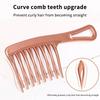 Double Row Wave Big Tooth Comb Wide Tooth Ladies Special Perm Curly Fluffy Plastic Brush Long Hair Styling Comb
