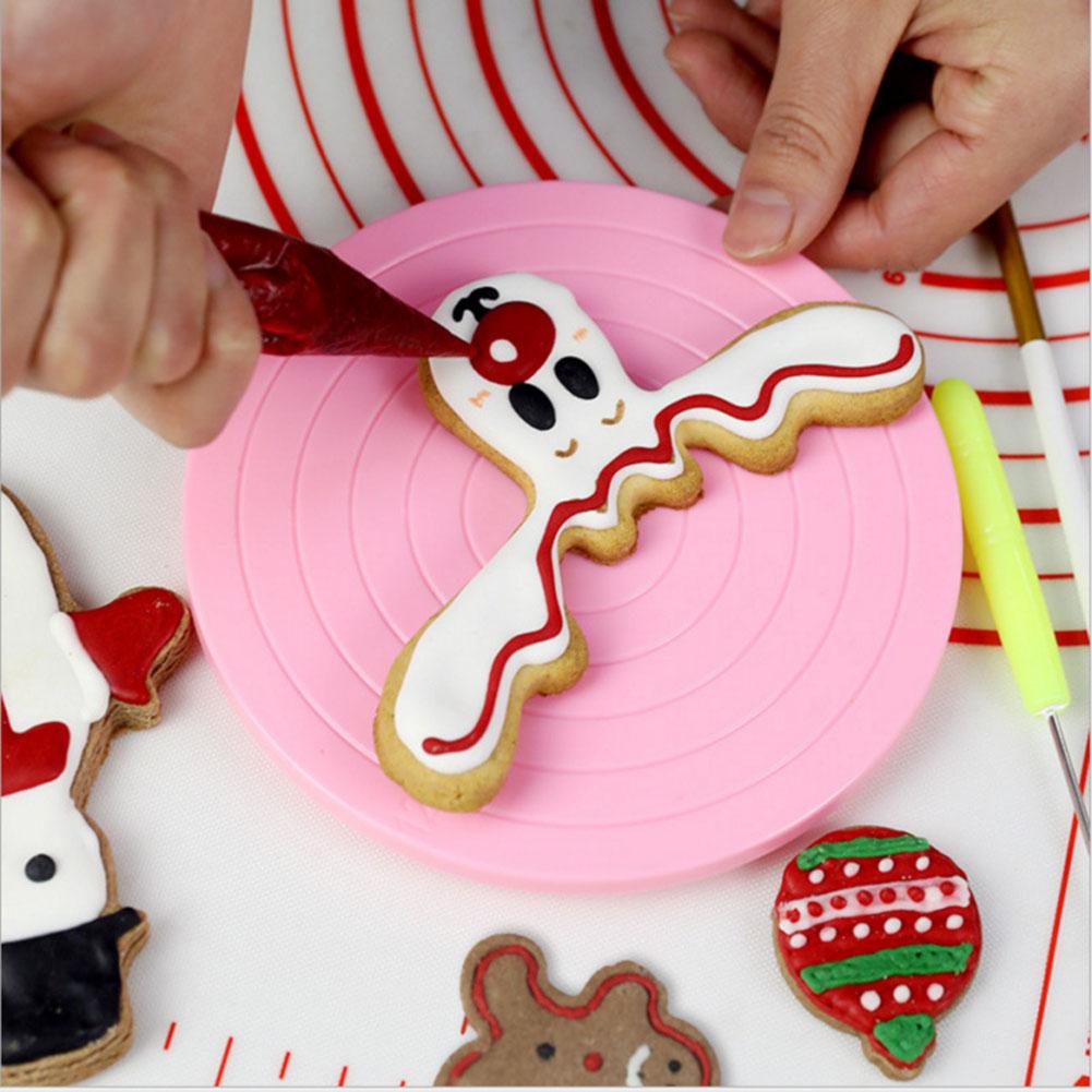 

Rotating Revolving Plate Cake Decorating Table Cake Decorating Turntable Stand Pastry Baking Round Cake Stand Kitchen Tools