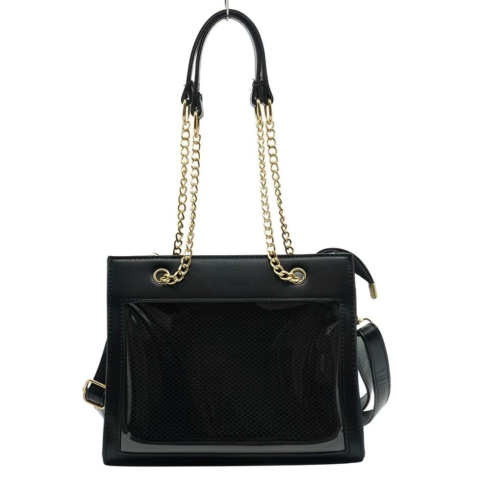 

Іта-сумка Сумка через плече Маленька сумка-тоут Міні-сумка-тоут Сумка через плече Сумка Ланцюжок у комплекті Розкішна Чорно-біла Мила Стильна Популярна Іта-сумка Іта-сумка чорний