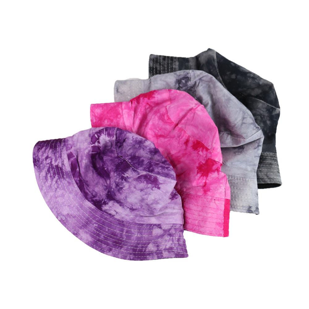 Doublesided Fisherman Colorchanging Hat Hip Hop Sun Hat Tiedye Basin Hat