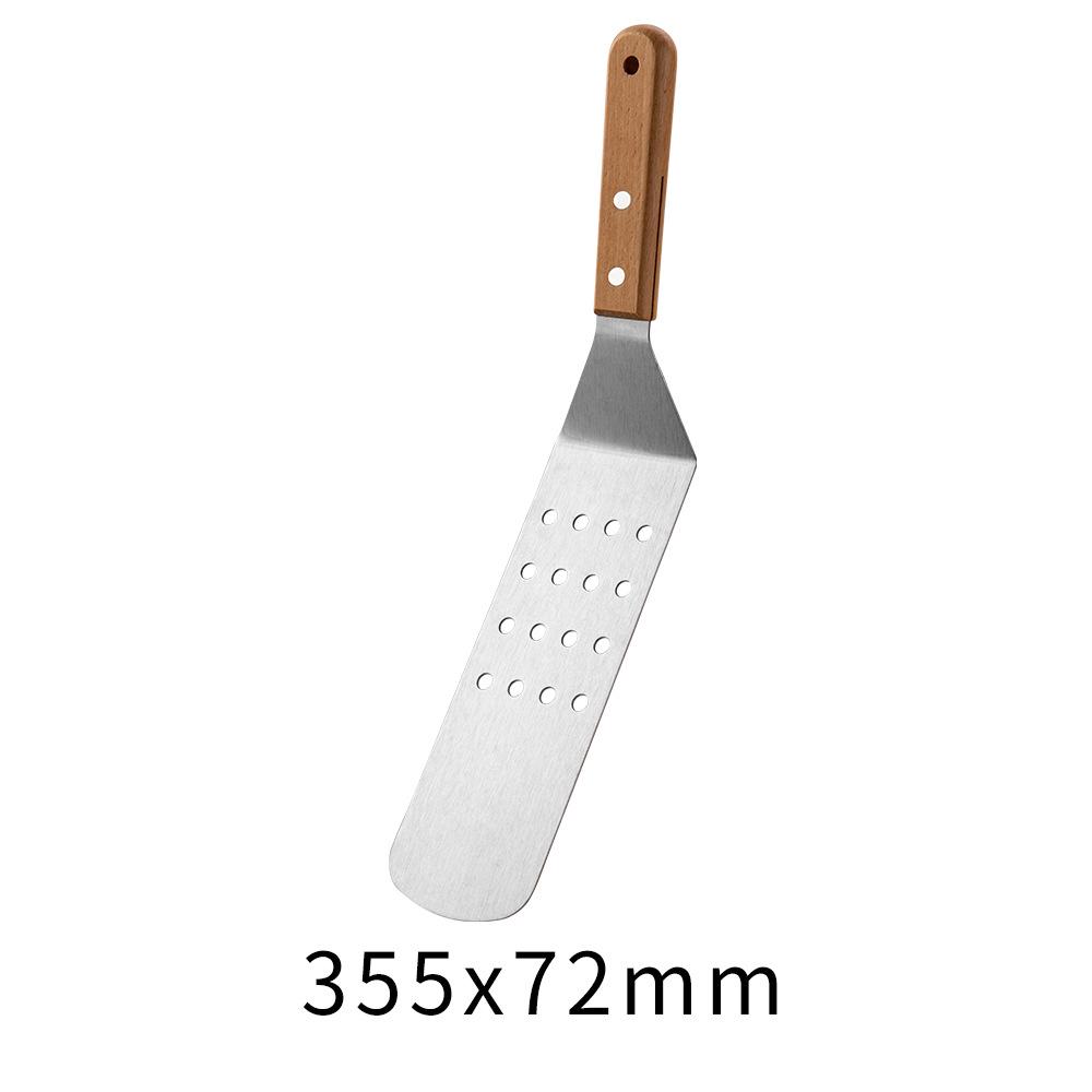 Stainless Steel Teppanyaki Spatula & Scraper Blade for Stir-fry and Jianbing