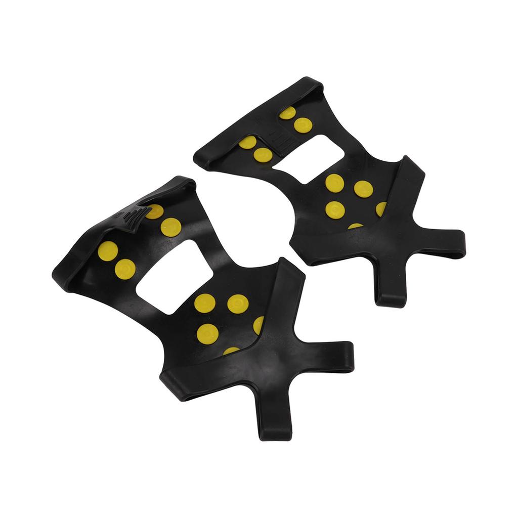 1pair 10 Spikes Ice Snow Grips Anti Slip Ice Traction Cleats Walk Traction Cleats for Shoes Boots Walking Hiking