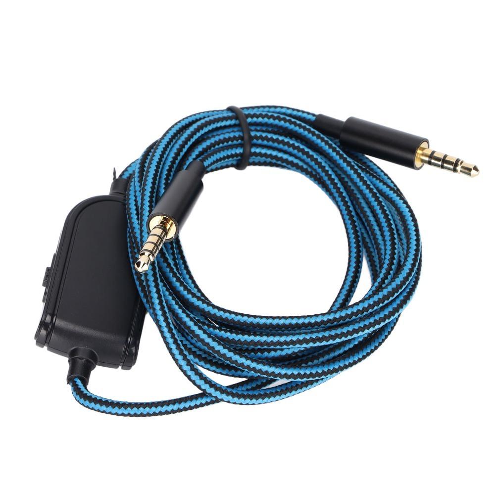 2m/78in Blue Braided Cable Inline Control Cord for Astro A10 A30 A40 A50 Music Listening