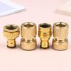 2Pcs Standard Aluminum Hose Connector Set - 4/6'' Tap Fitting Quick Connect For Garden Pipes Hose Connector