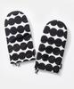 Marimekko 3-Piece Set (2 Aprons and Mittens) 071708 RASYMATTO WHITE/BLACK [Parallel Import]