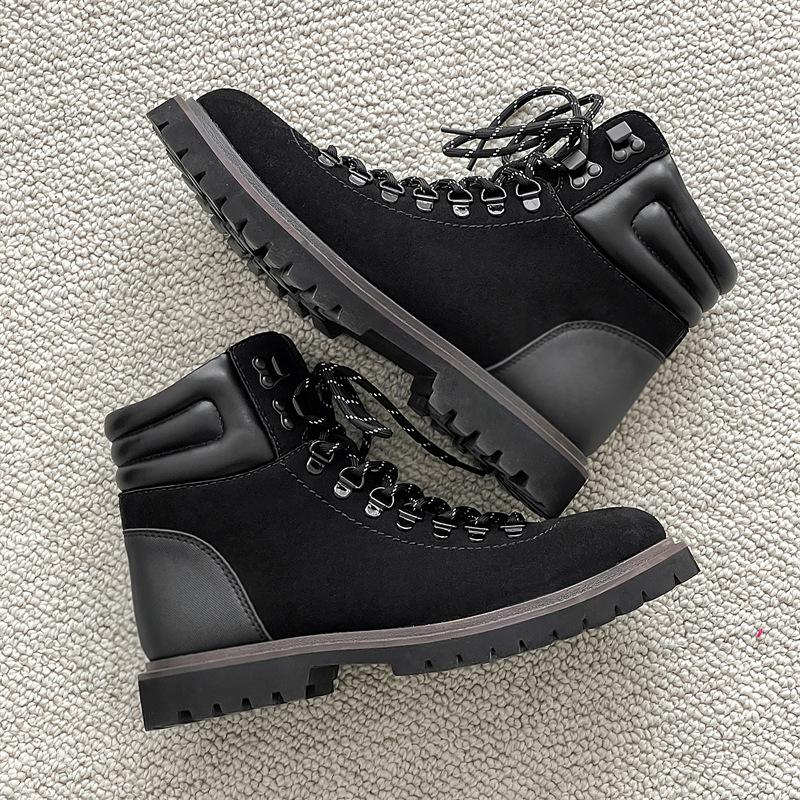 

2025 осень и зима новая обувь Мартин Челси мужская обувь британская ретро лесорубная обувь модная повседневная универсальная классическая 38 чёрный