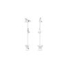Swarovski Lilia Artificial Crystal, Rhodium Plated Earrings Women's 5636423