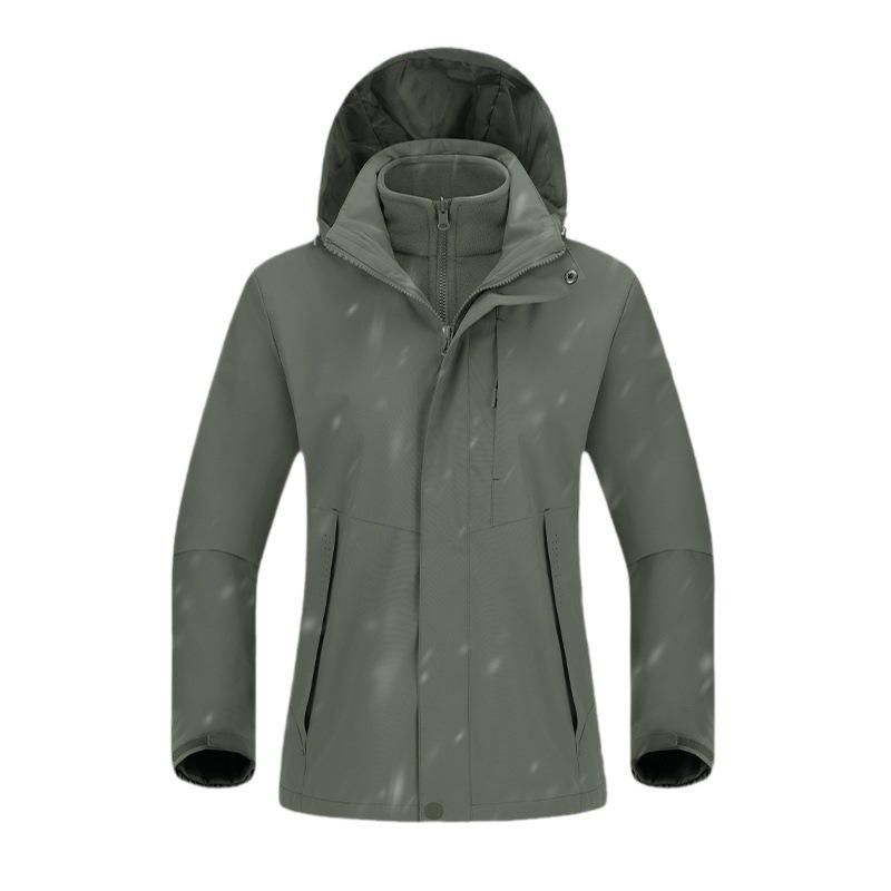 Unisex Outdoor 3-in-1 Tech Mountaineering Suit: Waterproof, Windproof, Temperature-Regulating, Fashionable, Wear-Resistant, Scratch-Resistant.