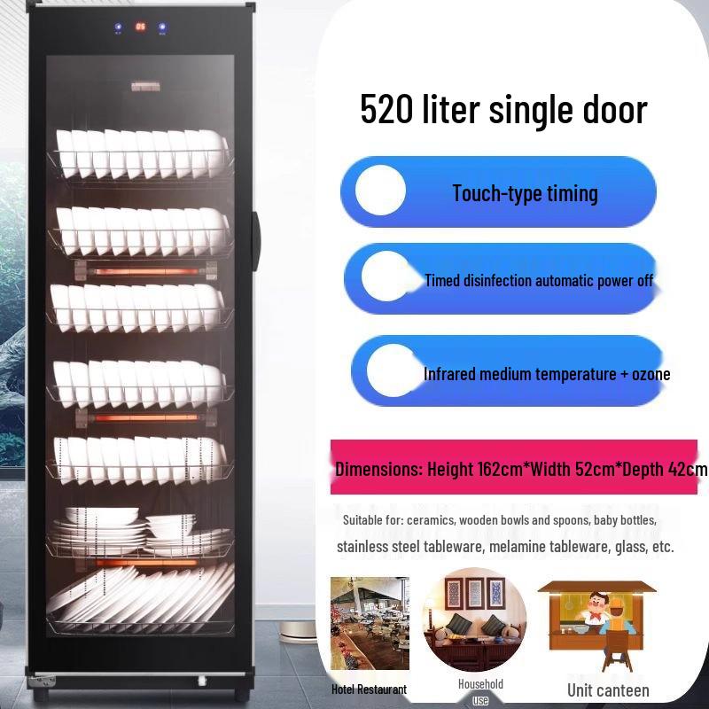 Large Capacity Vertical Double Door Disinfection Cabinet for Tableware