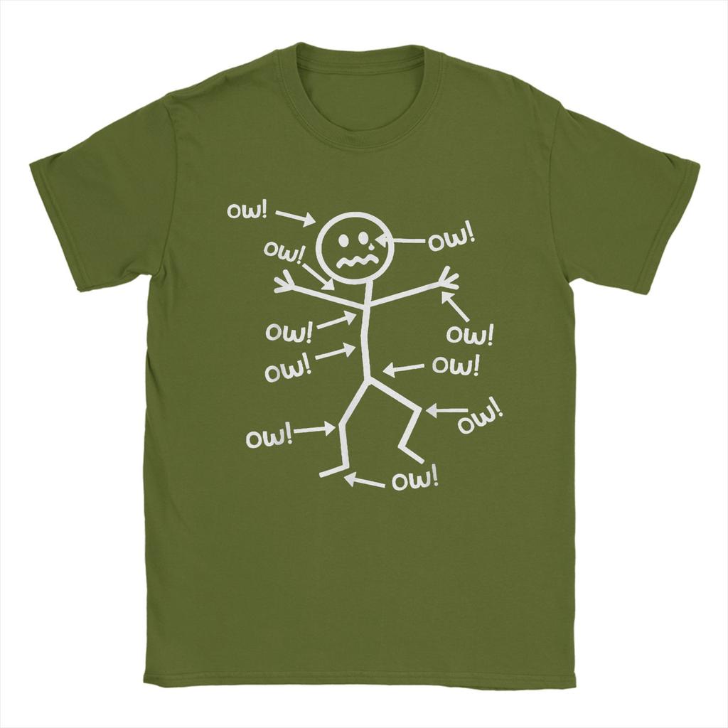 Ow Ow Ow Ow Ow Ow Ow Character TShirt Summer Hippie T Shirts Adult Cotton O Neck Oversize Top Tees Short Sleeve Y2K Tshirt