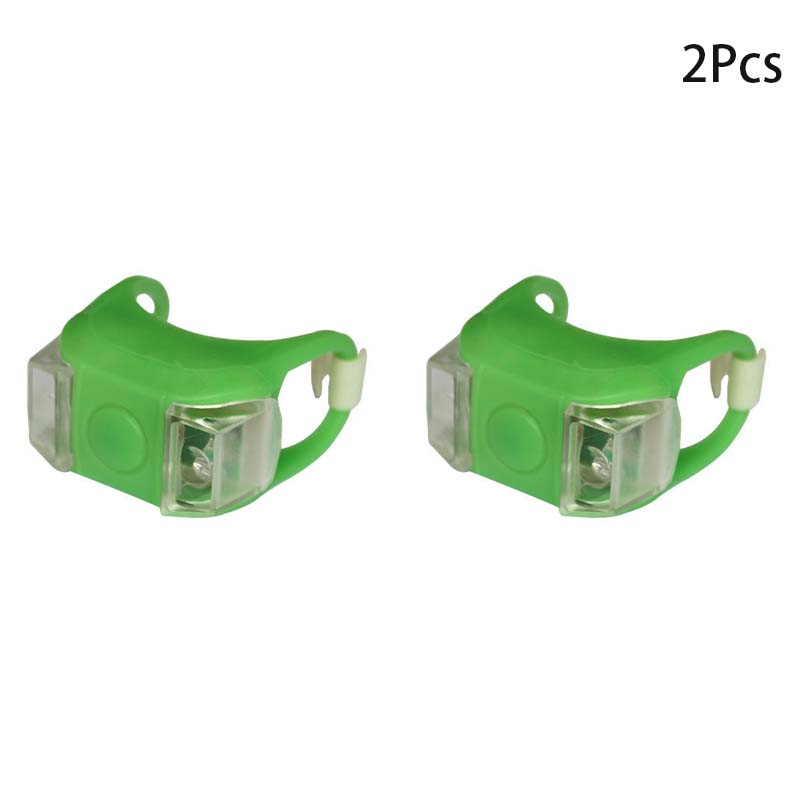 Bicycle Silicone Waterproof Frog Light 2 LED Multi-Color Decorative Rear Safety Light for Bike Frame/Saddle Post