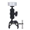Rv Ladder Mount for Mini Double Ball Head Strong Clip Multifunction Adjustable Clamp Mount for Pole RV Trailer Yacht