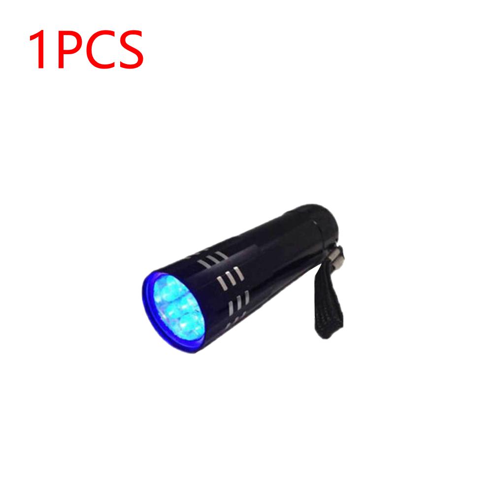 

9LED LED UV Light Torch Lamp Zoomable Mini Ultra Violet Lights 9 Led Flashlight Torch Lamp Pet Urine Stain Detector Torch Tools 1PCS