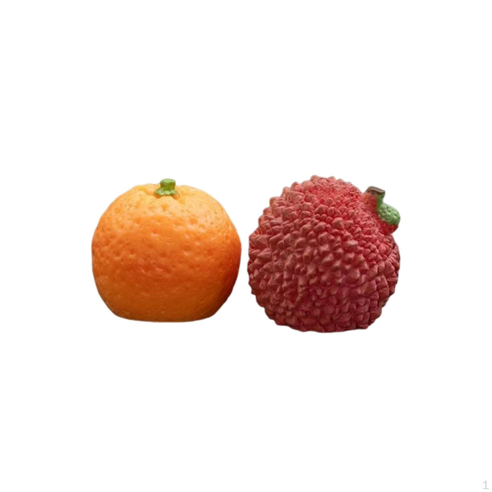 

Fruit ,Non Slip Collectible Center Console Ornaments ,Fruit Figurines for Bookshelf Living Room 2 pieces