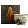 Teacup ceramic men and women's personal special Ru kiln master cup single cup light luxury high-end office tea cup companion gift