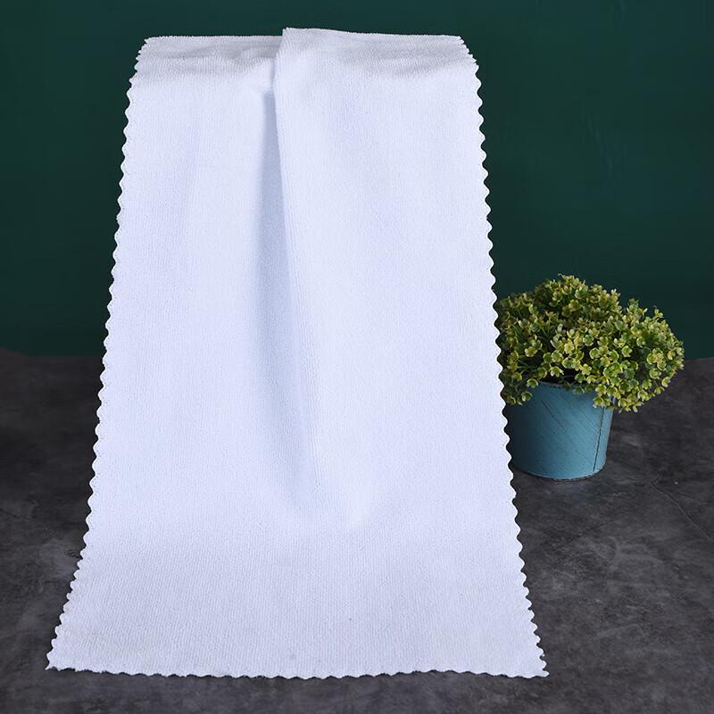 Disposable White Lace-Edged Towels