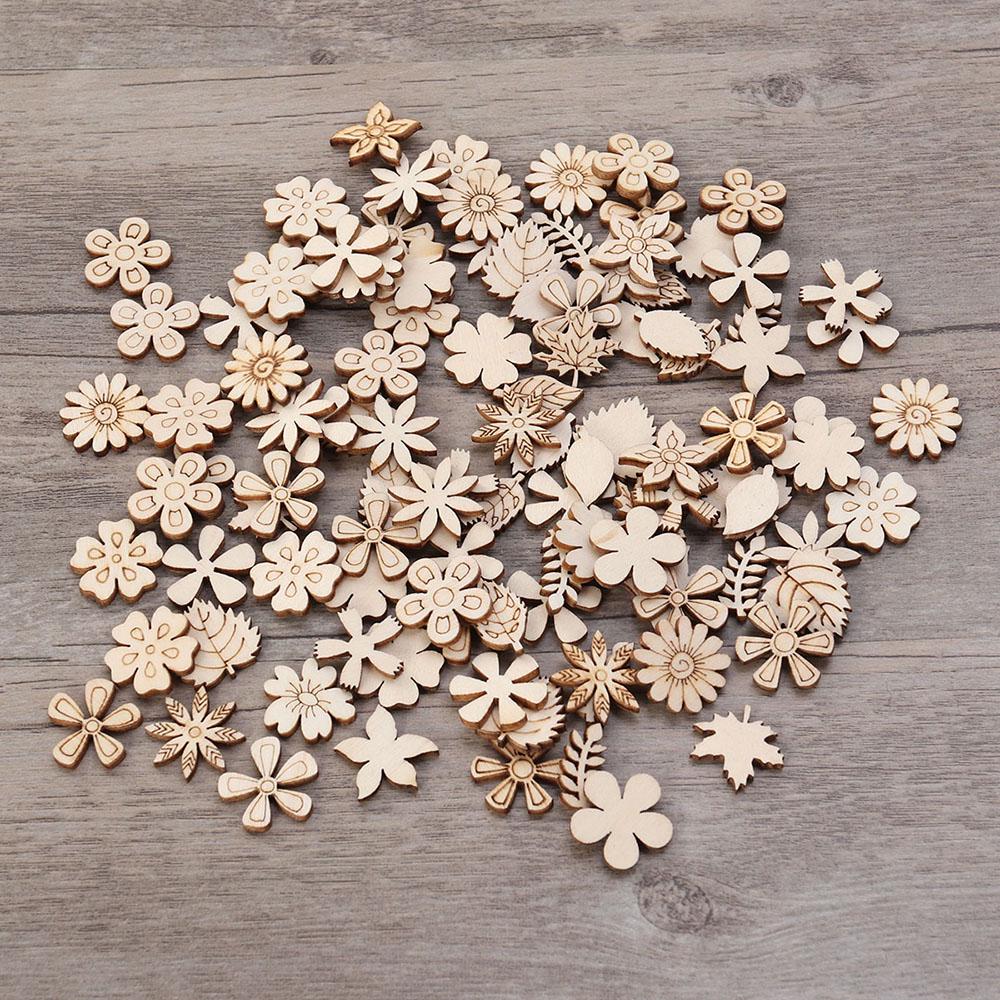 100x Christmas Wooden Shapes Slices Craft Scrapbooking Art Wood Embellishments 100x Christmas Wooden Shapes Slices Craft Scrapbooking Art Wood Embellishments