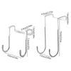 Punching Bathroom Accessories Back Type Door Organizer Hook Storage Hook Storage Hanger Door Hanger