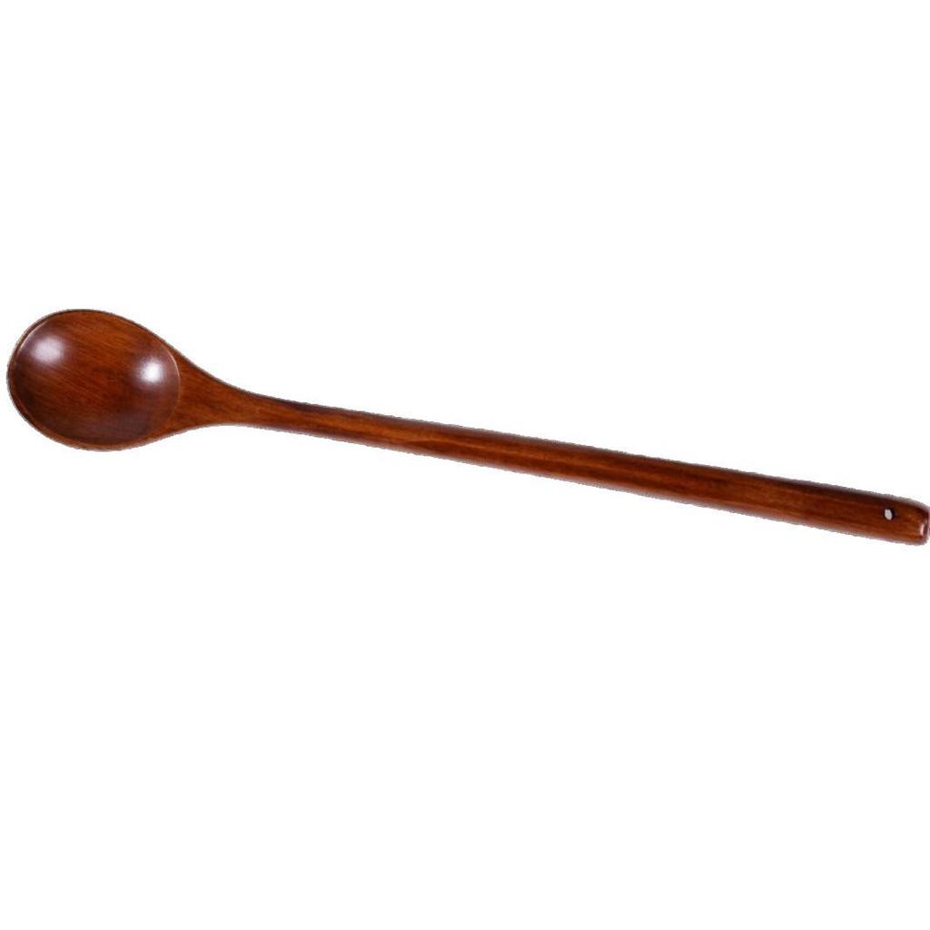 Solid Wood Long Handle Baby Food & Cooking Spoon