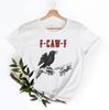F-Caw-F Funny Crow Shirt, Black Bird Graphic Tshirt, Sarcasm Lover Gift, Moonlit Raven Tee, Black Crow T-shirt, Humor Raven, Fuck Off Shirt