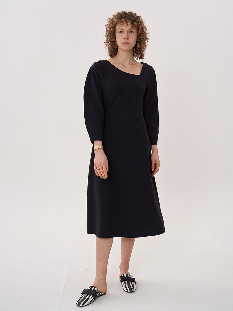 Bemon Signature V-Neck Dress_Black