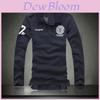 Men's New Fashion Slim Fit Long Sleeve Polo Shirt Casual Cotton Tee