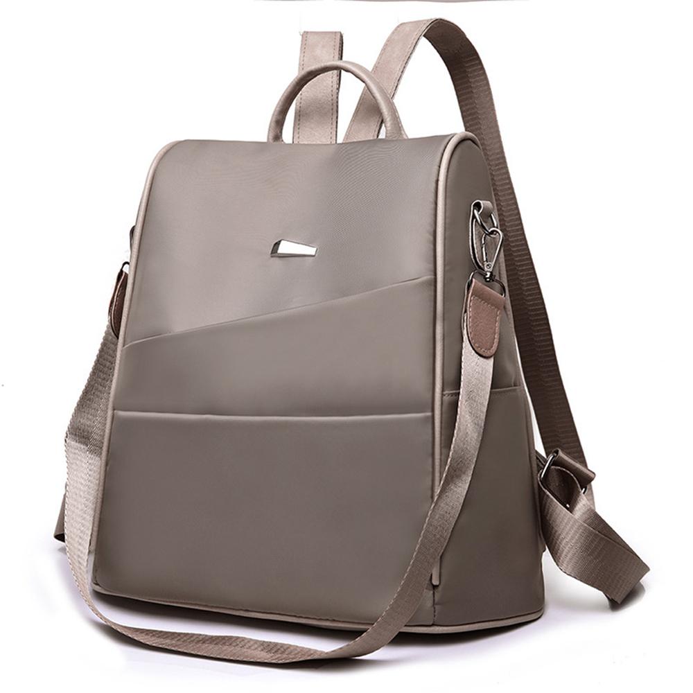 Dámský batoh Oxford látkové prošívání Měkký povrch Jednobarevný batoh přes rameno