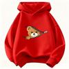 Autumn/Winter Fun Children's Hooded Sweatshirt, Cute and Fashionable Bear Casual Pullover for Boys and Girls