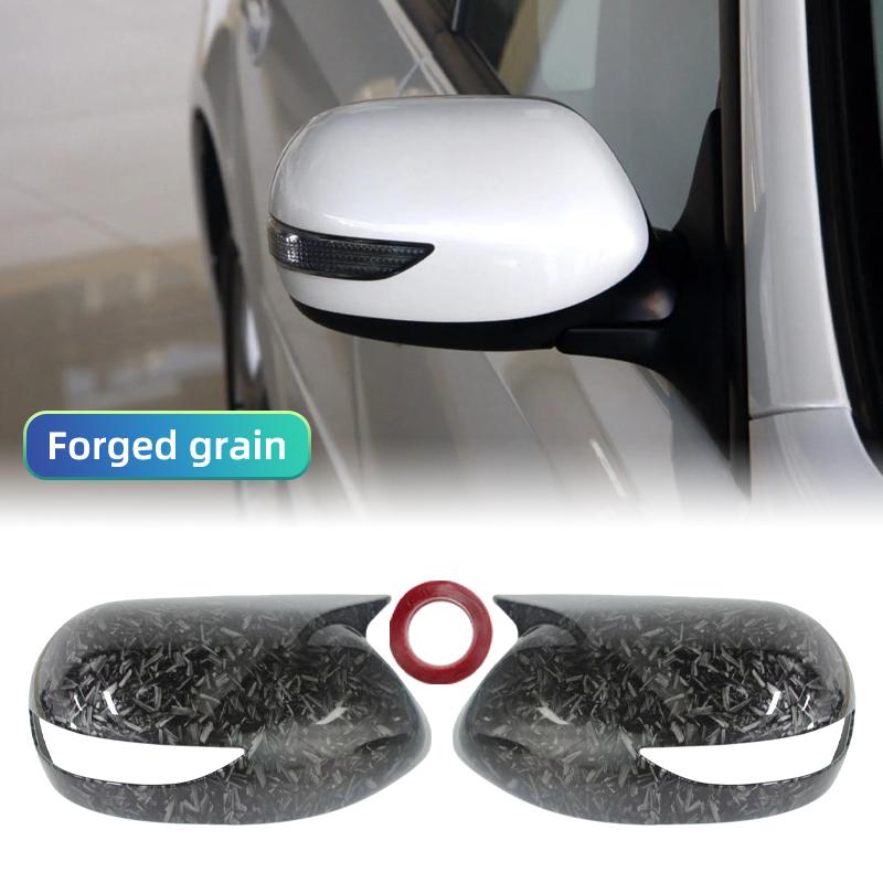 Car Styling For Subaru Legacy 06-07 Rearview Mirror Cap ABS Plastic Cover Carbon Fiber Black 2Pcs Scratch-Resistant