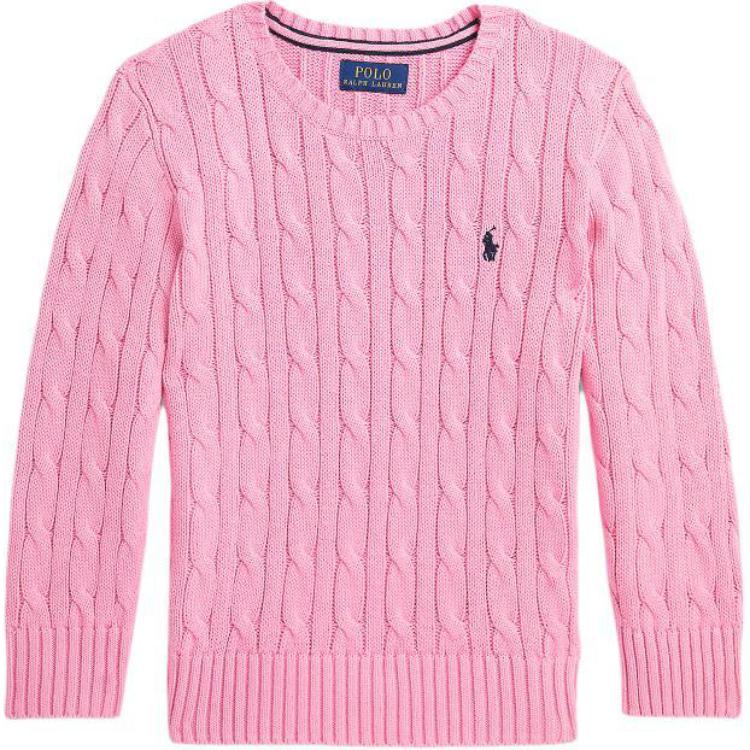 

Polo Ralph Lauren SS24 Solid Logo Cable Knit Crewneck Sweater Kids sweater Pink CWPOSWEB6820501-650 L