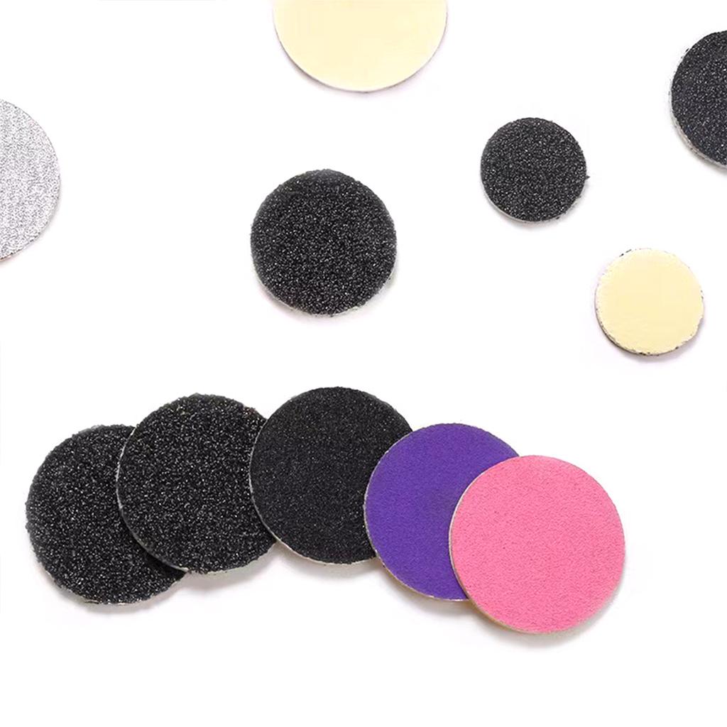 Sandpaper Discs with Metal Nail Bit Pedicure Sanding Disc Practical Replaceable Sanding Disc Pads for Electric Foot File