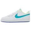 Nike Court Borough Leather Low Top Skateboard Shoes White Light Blue Unisex BQ5448-105