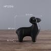 Keramik Baumwollschaf Figuren Miniaturen Abstrakte Tiere Schwarz Weiß Figur Skulpturen Heimdeko Ornamente Porzellan Handwerk