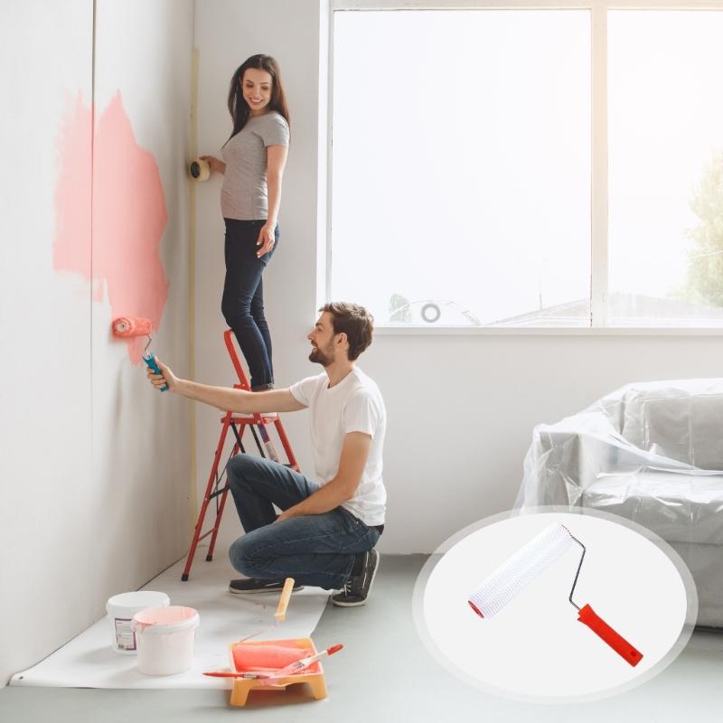 Defoaming Roller Brush Cement Floor Nail Roller Brush Rollers Screed Spiked Roller Cement Floor Defoaming Tool Enduring