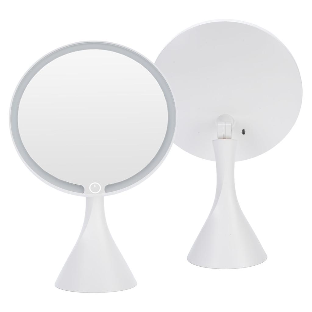 Lighted Makeup Mirror 3 Color Temperatures Dimmable LED Cosmetic Vanity Mirror for Dorm Bedroom Bath