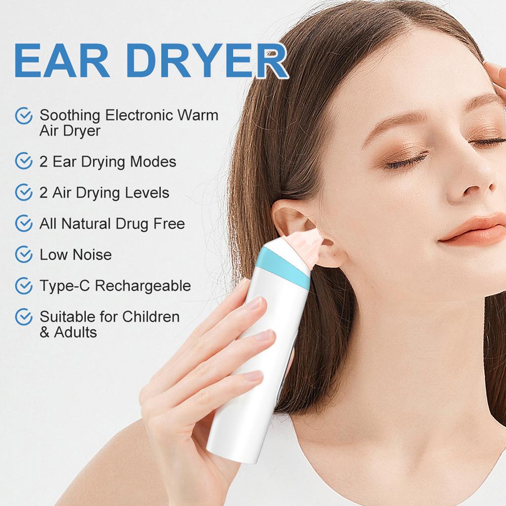 Electric Ear Dryer Ear Drying Device Ear Water Remover for Swimming Shower Surfing