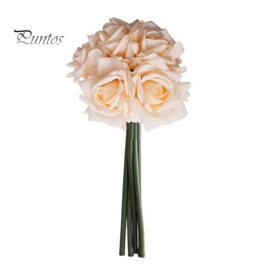 

5 шт./комплект. Штучна троянда. Реалістична підроблена квітка. Весільна вечірка. Стіл для домашнього офісу. Центральний елемент. Штучні квіткові рослини. Вибір гілок. Орнамент. бежевий