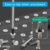 6mm Screwdriver Long Crosses Head Screwdriver Flat Screwdriver Magnetic Screwdriver With Rubber Handle for Home Repair