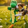 Pet Plush Squeak Cotton Rope Frog Dog Toys for Large Dogs Interactive Pet Products Puupy Dog Accessories