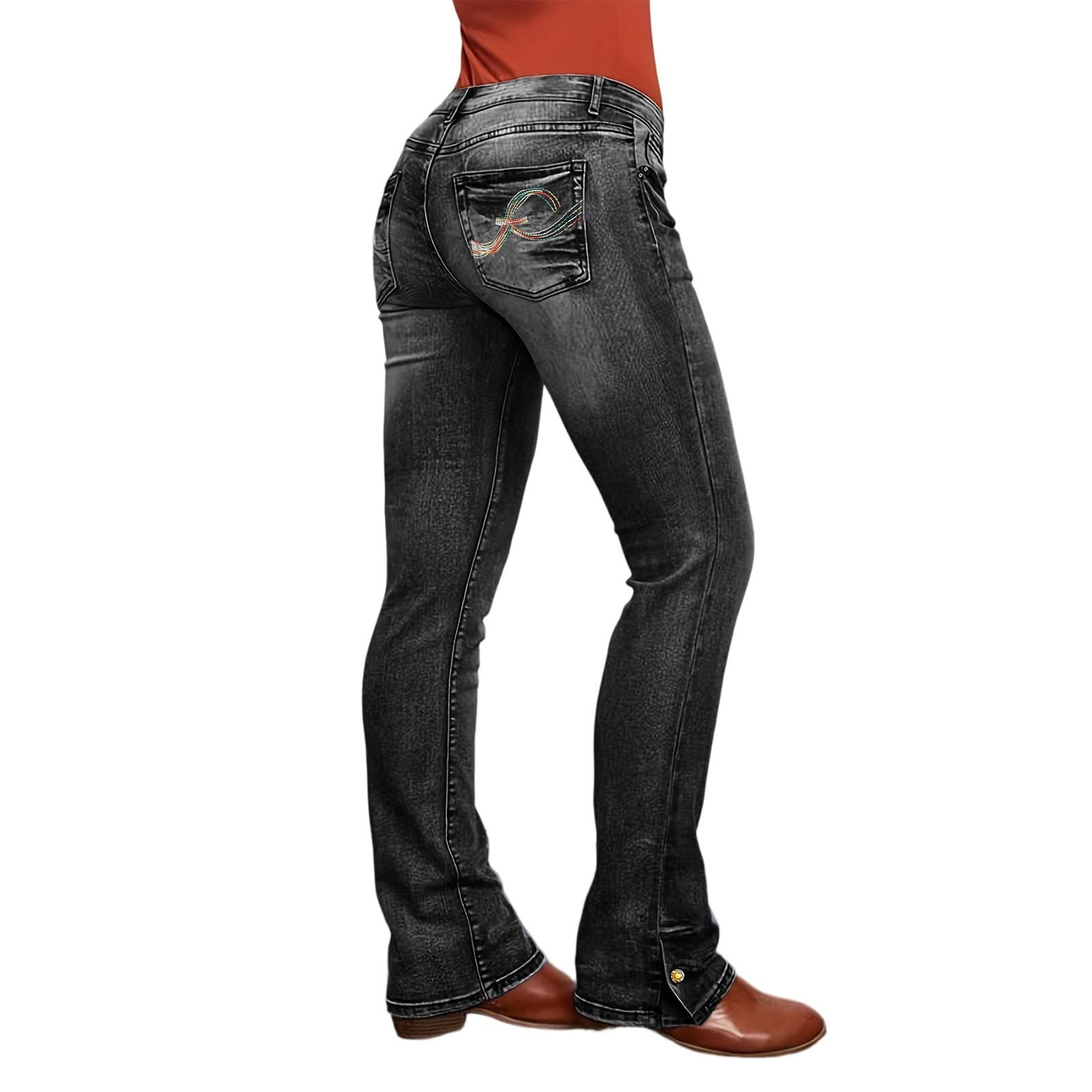 

Женские джинсовые классические универсальные модные брюки с высокой талией XXL