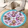 1pc LOL Surprise Dolls Wheel Round Carpet, Made of Polyester,Perfect for Decorating Office Chairs, Living Rooms