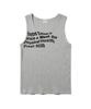 PHYSICAL DEPARTMENT Over Typography Spray Sleeveless_Gray
