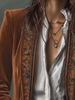 Retro Causal Long Sleeve Women's Outercoat Winter Elegant Patchwork Lace Velvet Slim Coat Vintage Pattern Boho Cardigan Jacket