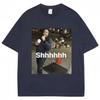 Lucki Shhhhh Funny Meme Print T-shirts Men's Women's Oversized Humor T Shirt  Cotton O-Neck Casual T Shirts Streetwear Gifts