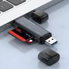 Universal USB C Card Reader Aluminum Alloy Adapter Compatibles TF Cards Up To 1TB Storage Support