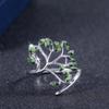 Huitan Live Tree Shaped Cocktail Party Women Ring Fresh Stylish Birthday Pleased Gift For Women Fashion Adjustable Open Rings